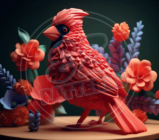 3D Cardinals 009 Printed Pattern Vinyl