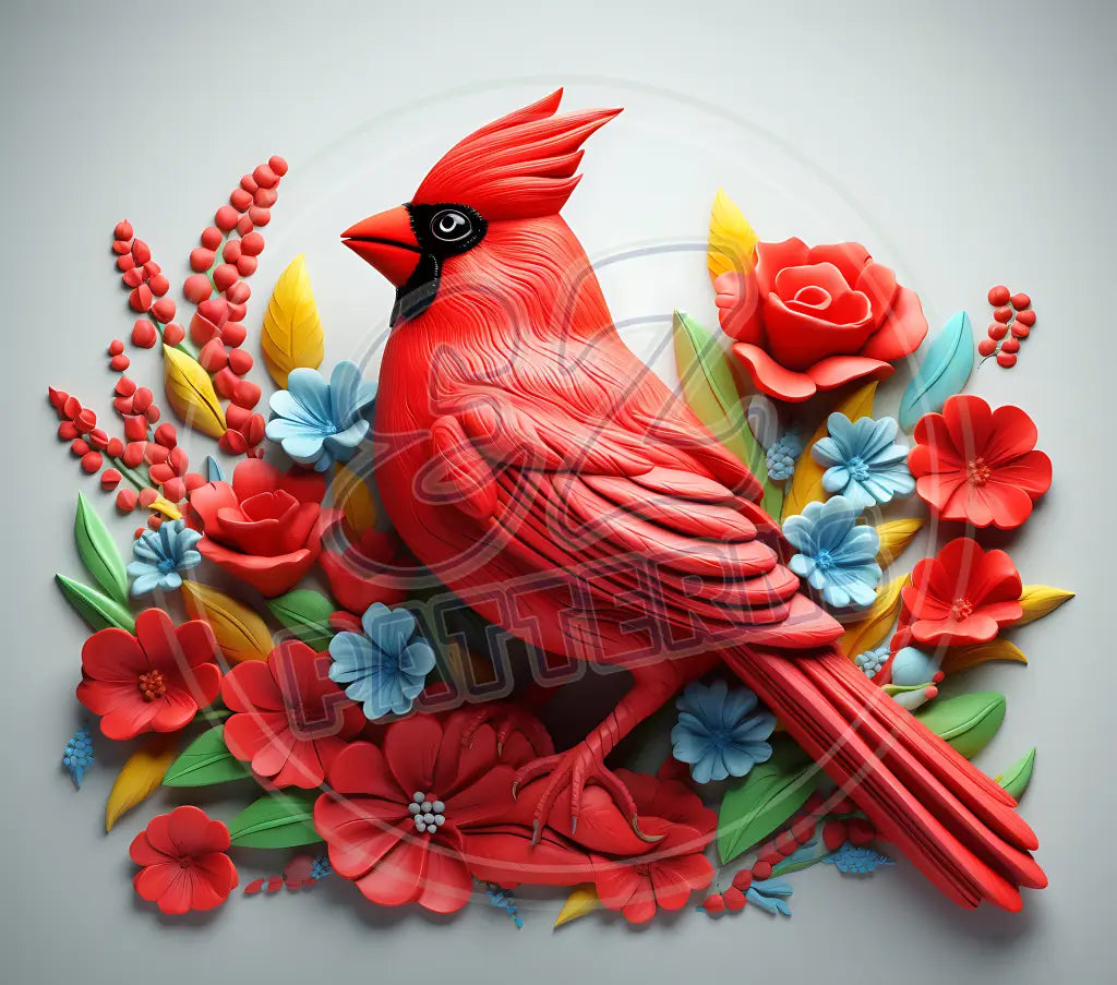 3D Cardinals 021 Printed Pattern Vinyl