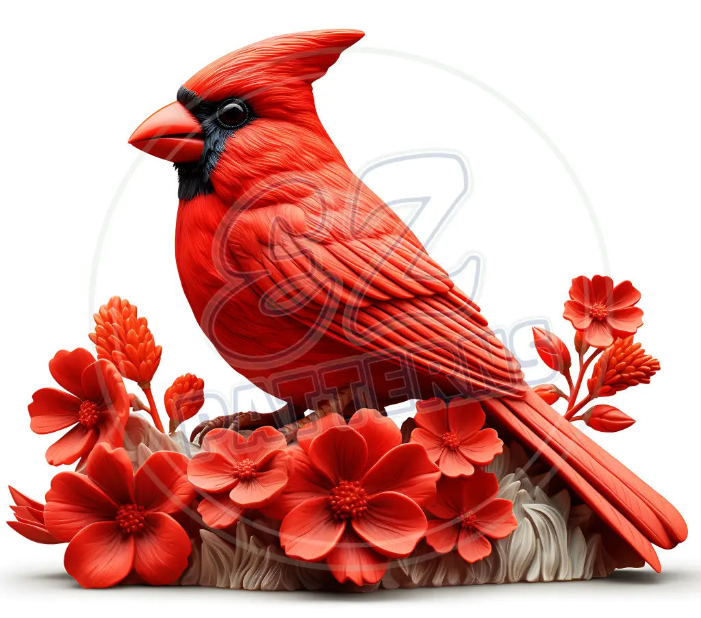 3D Cardinals 023 Printed Pattern Vinyl