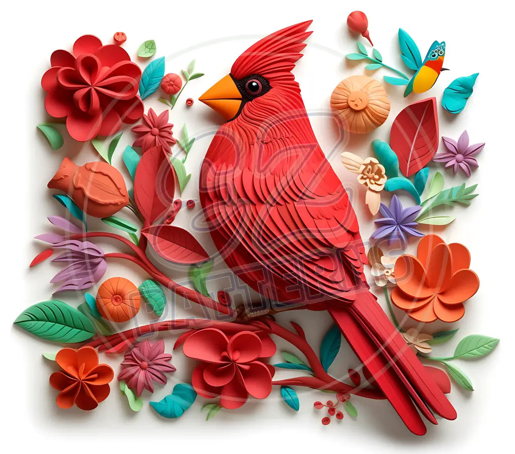 3D Cardinals 036 Printed Pattern Vinyl