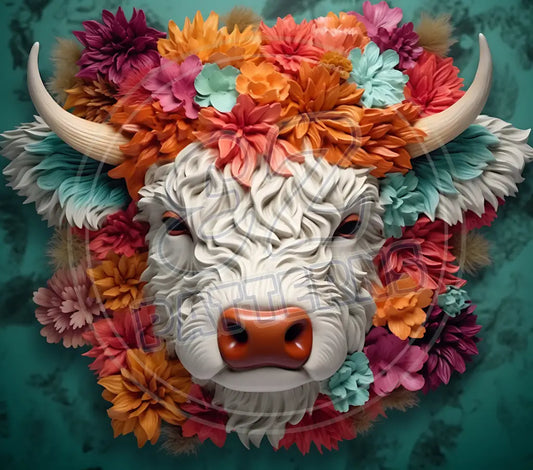 3D Highland Cows 001 Printed Pattern Vinyl