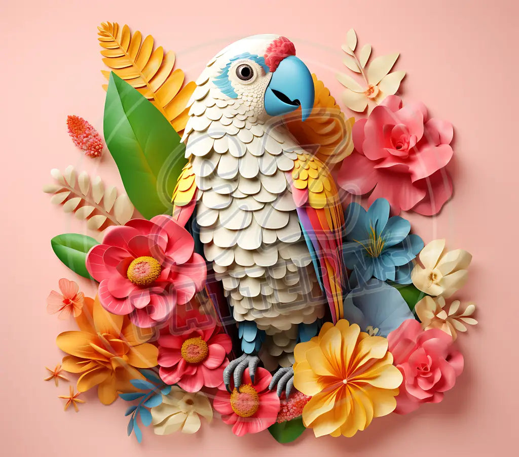 3D Parrots 013 Printed Pattern Vinyl