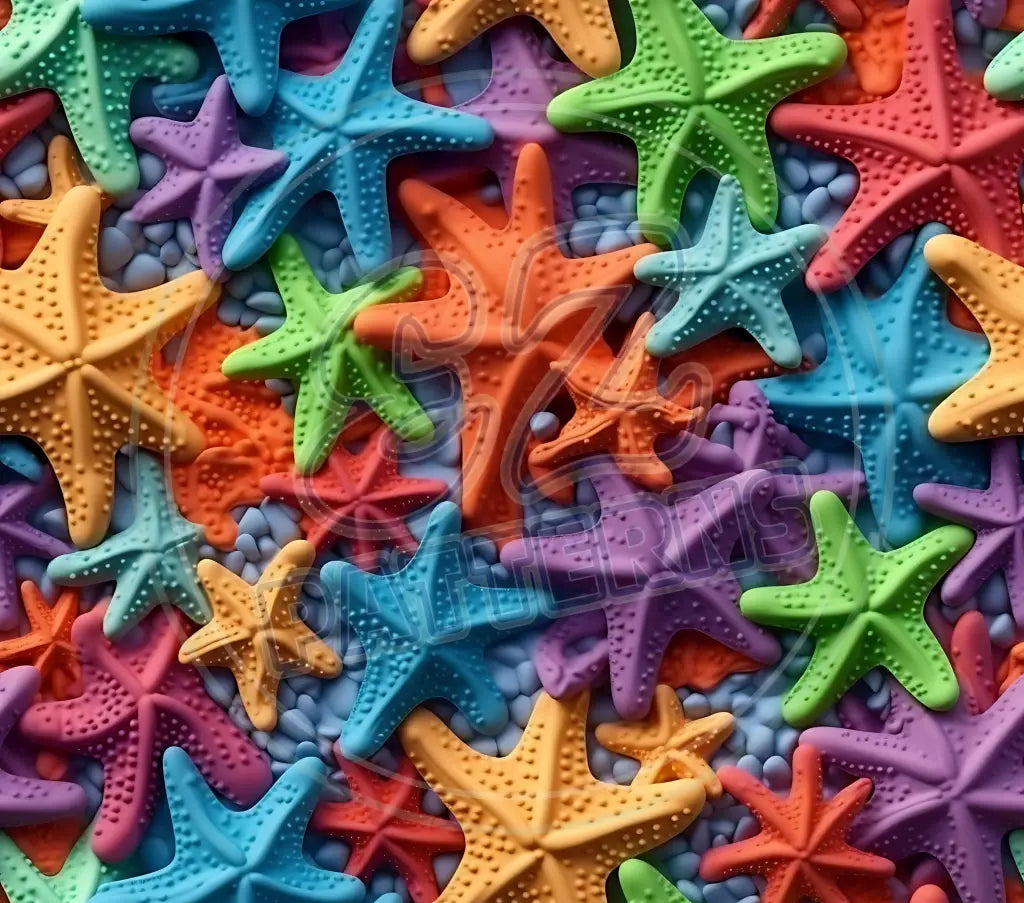 3D Starfish 008 Printed Pattern Vinyl