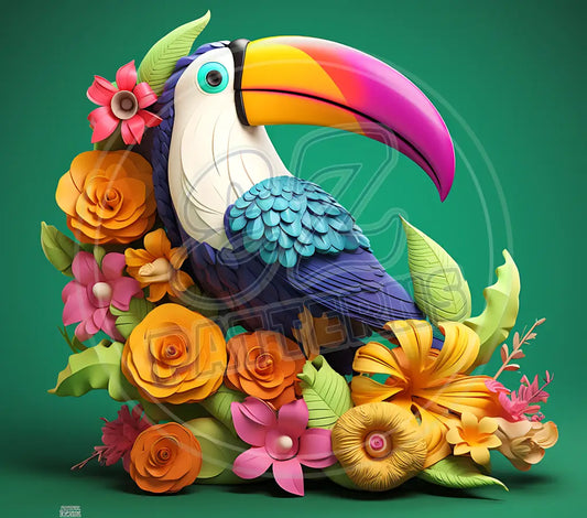 3D Toucans 009 Printed Pattern Vinyl