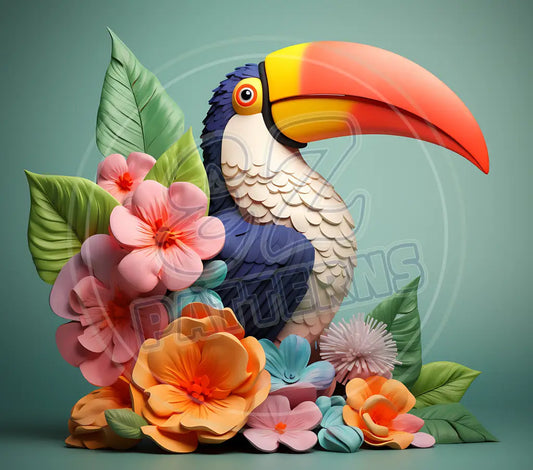 3D Toucans 010 Printed Pattern Vinyl