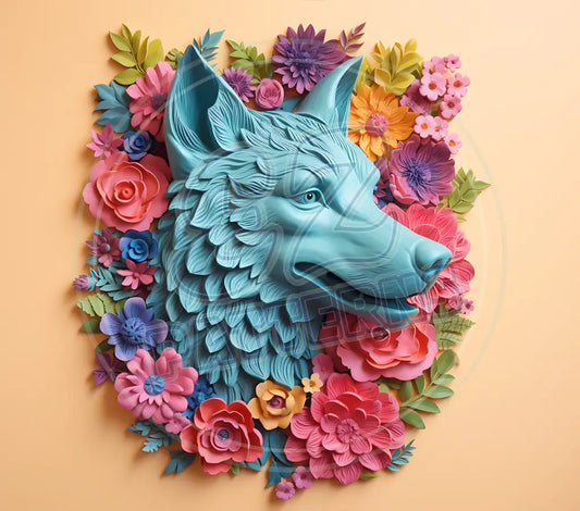 3D Wolves 007 Printed Pattern Vinyl