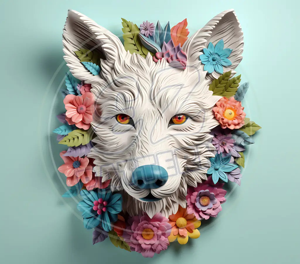 3D Wolves 010 Printed Pattern Vinyl