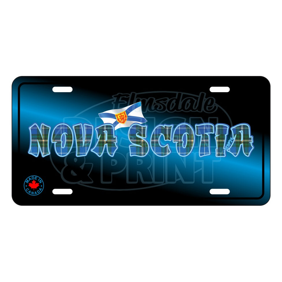 Nova Scotia Tartan Flag: License Plates