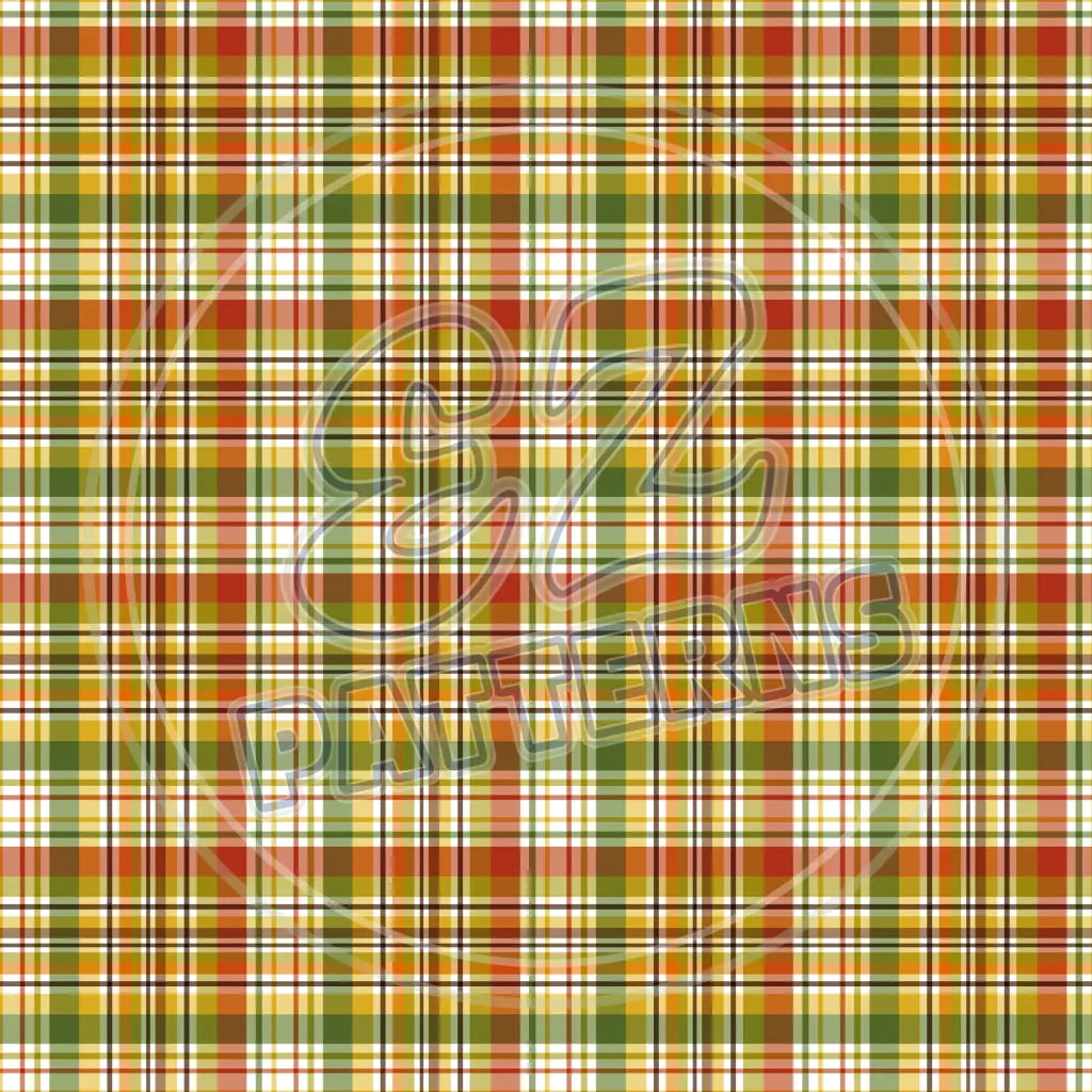 Autumn Plaid 001 Printed Pattern Vinyl