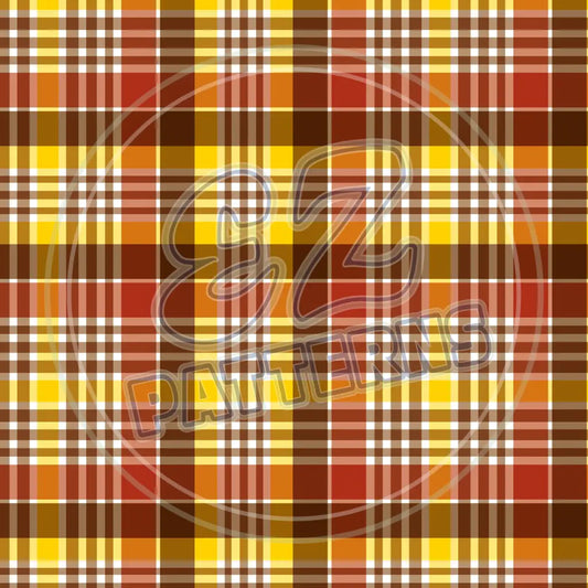 Autumn Plaid 002 Printed Pattern Vinyl