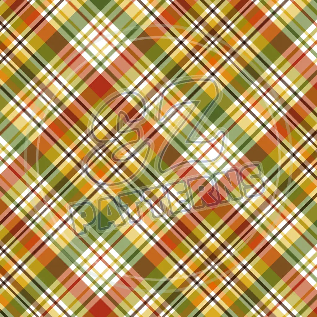 Autumn Plaid 006 Printed Pattern Vinyl