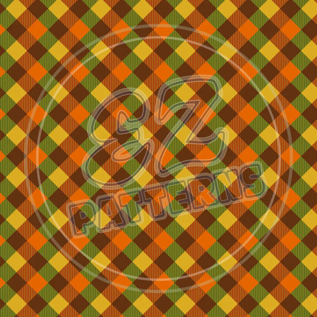 Autumn Plaid 008 - Small Pattern Printed Vinyl