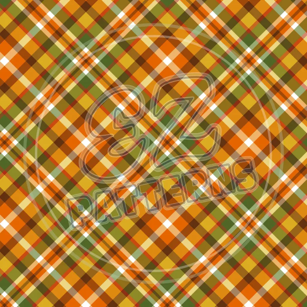 Autumn Plaid 017 Printed Pattern Vinyl