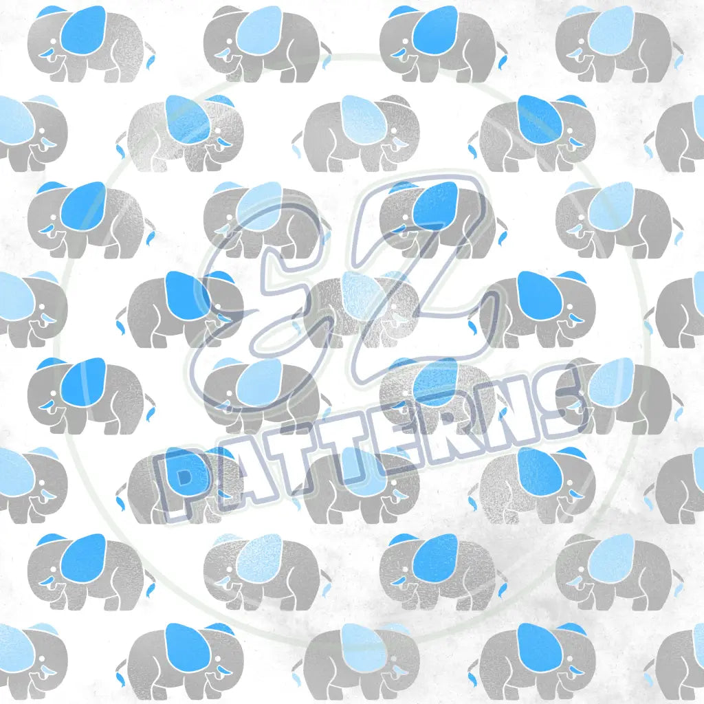 Baby Blue 016 Printed Pattern Vinyl