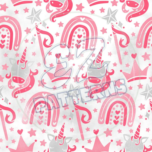 Baby Pink 015 Printed Pattern Vinyl