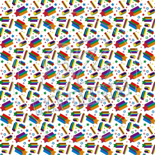 Back To School 011 Printed Pattern Vinyl