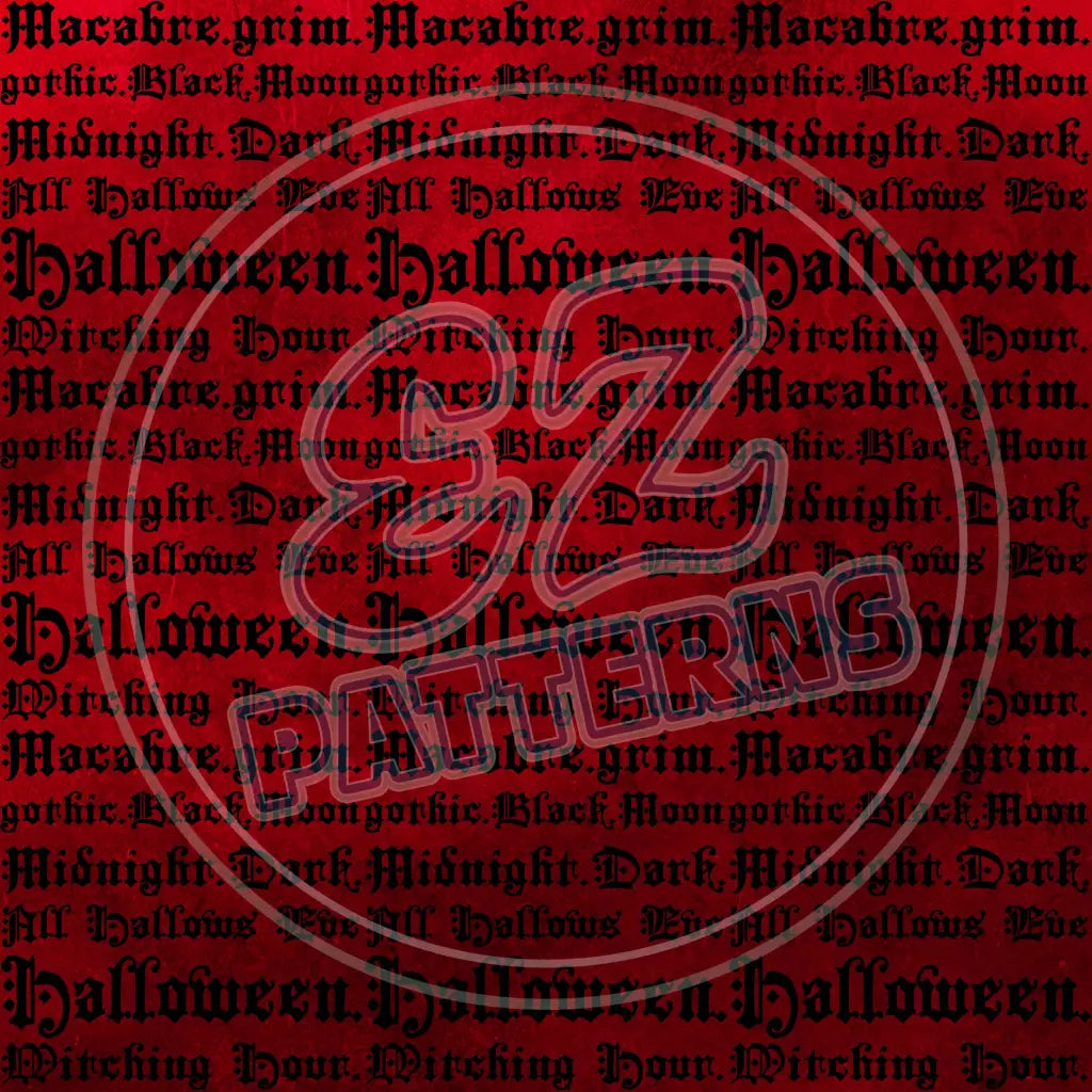 Blood Red 010 Printed Pattern Vinyl