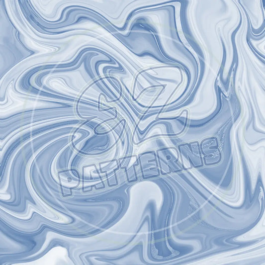 Blue Fade Pour 005 Printed Pattern Vinyl