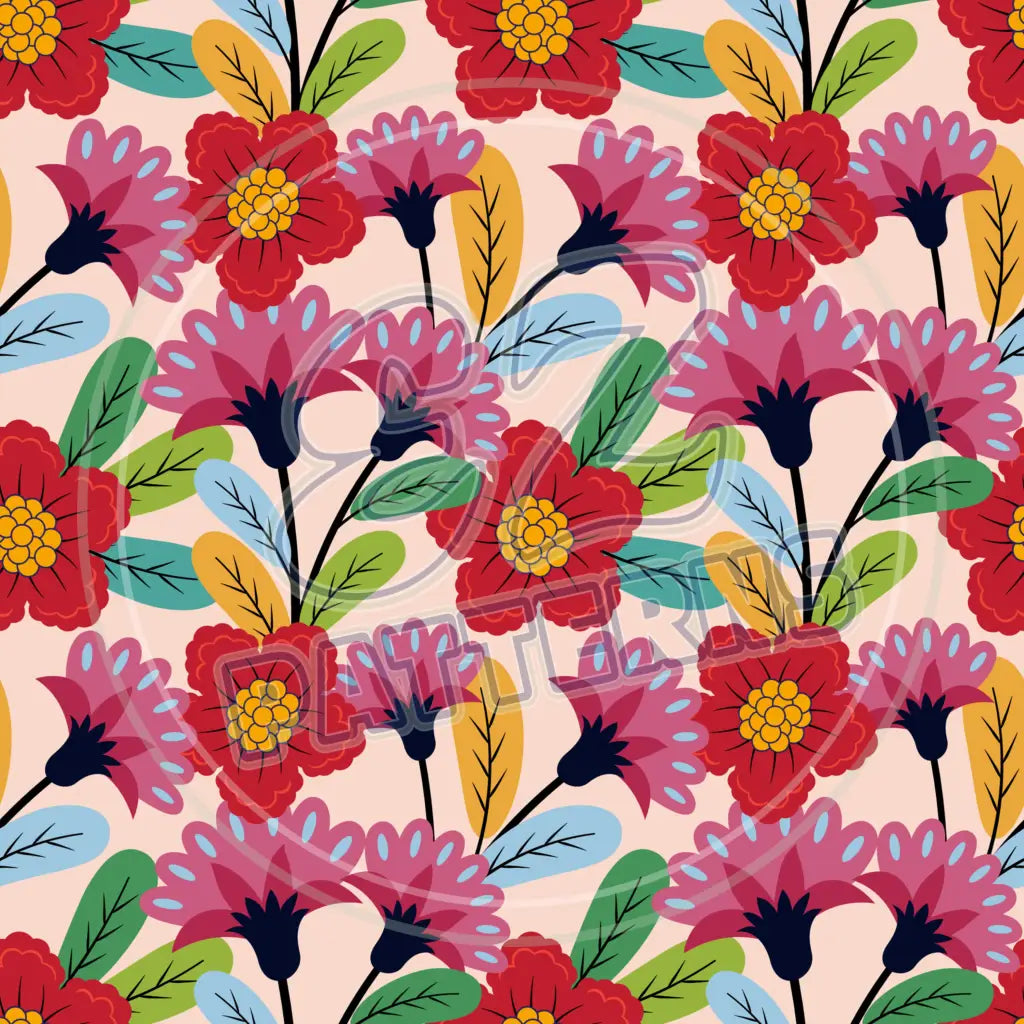 Boho Bloom 017 Printed Pattern Vinyl