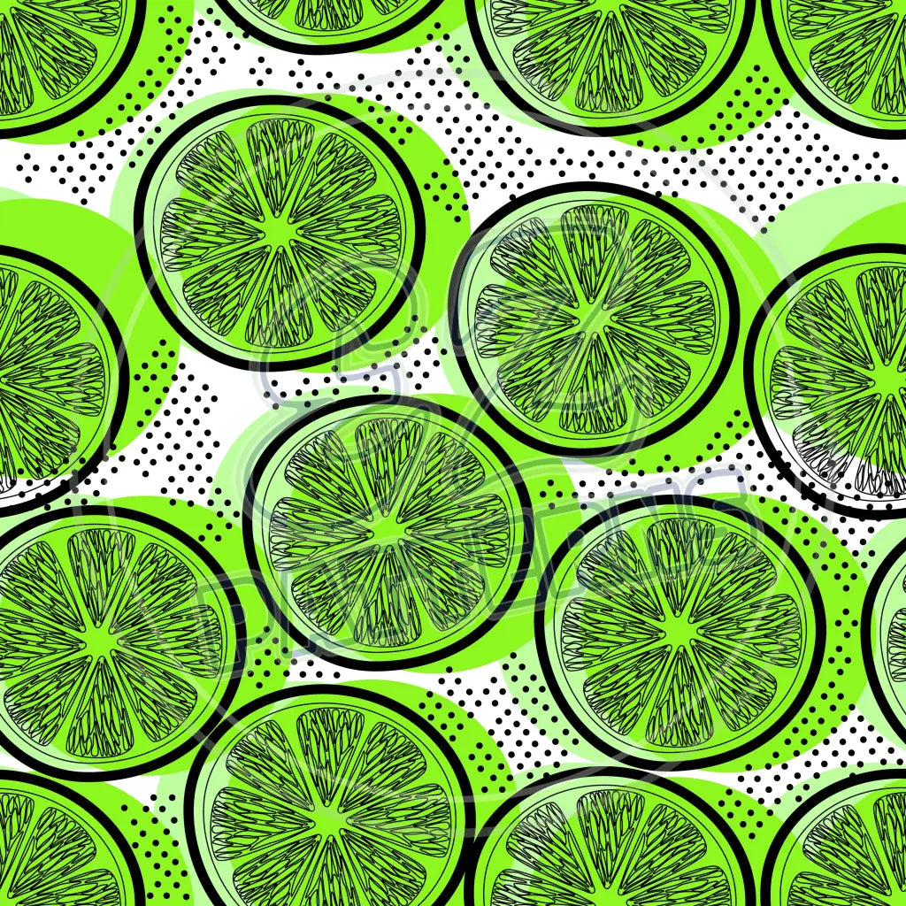 Citrus Lemonade 001 Printed Pattern Vinyl