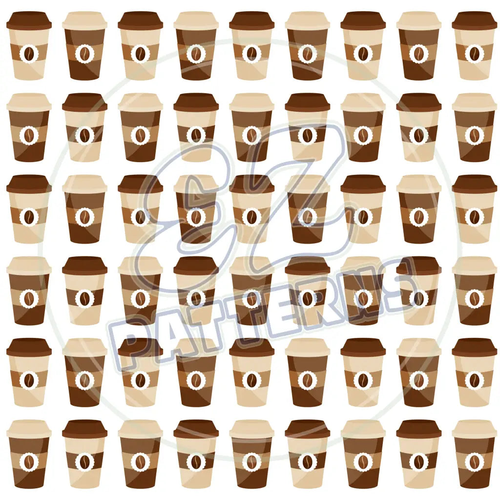 Coffee Shop 007 Printed Pattern Vinyl