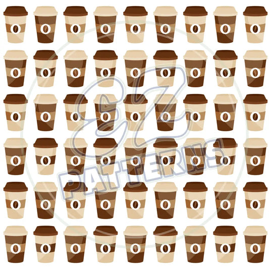 Coffee Shop 007 Printed Pattern Vinyl