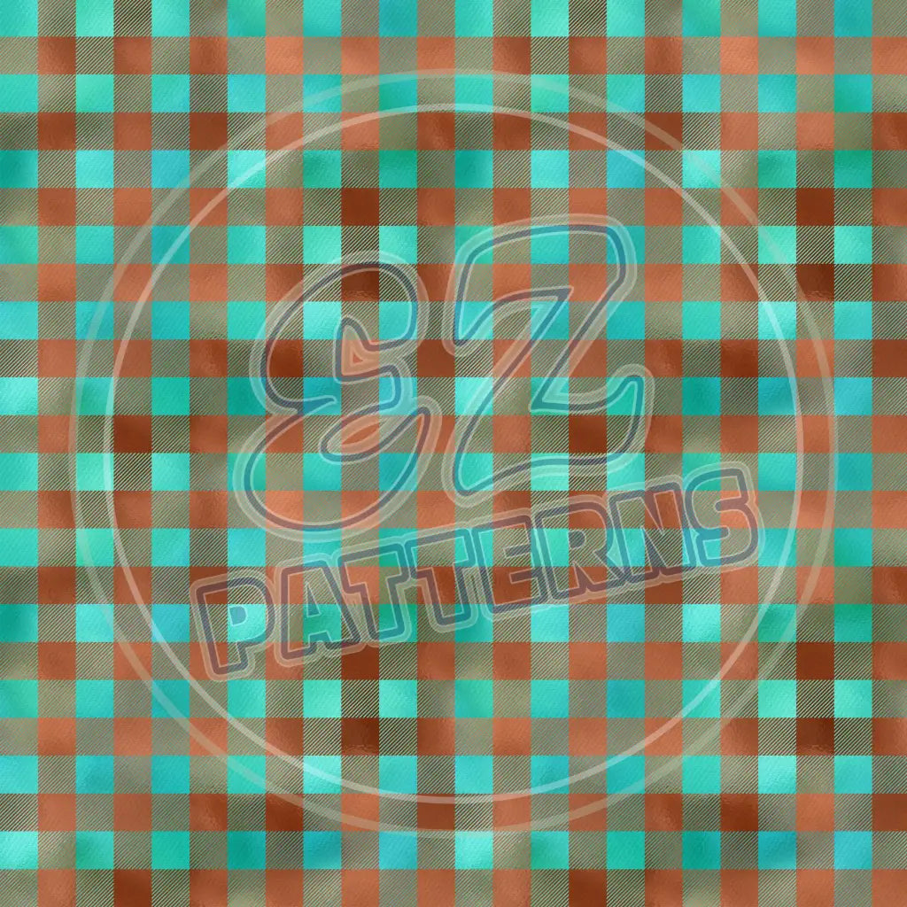 Copper Plaid 001 - Small Pattern Printed Vinyl