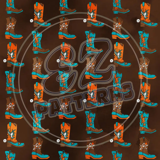 Cowboy 001 Printed Pattern Vinyl