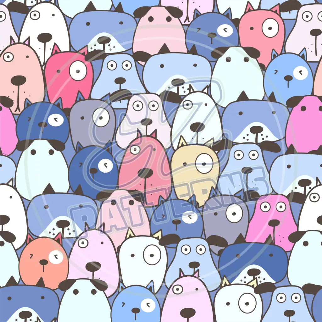 Cute Puppers 007 Printed Pattern Vinyl