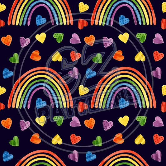 Dark Rainbow 009 Printed Pattern Vinyl