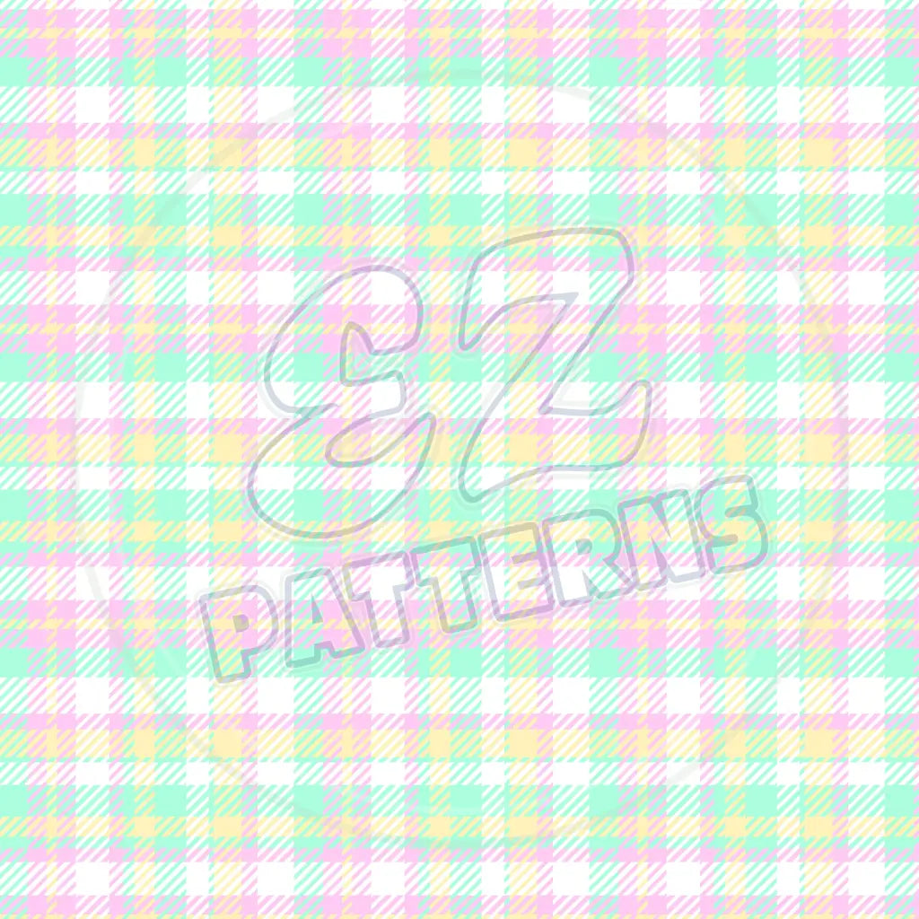 Easter Plaid 004 Printed Pattern Vinyl