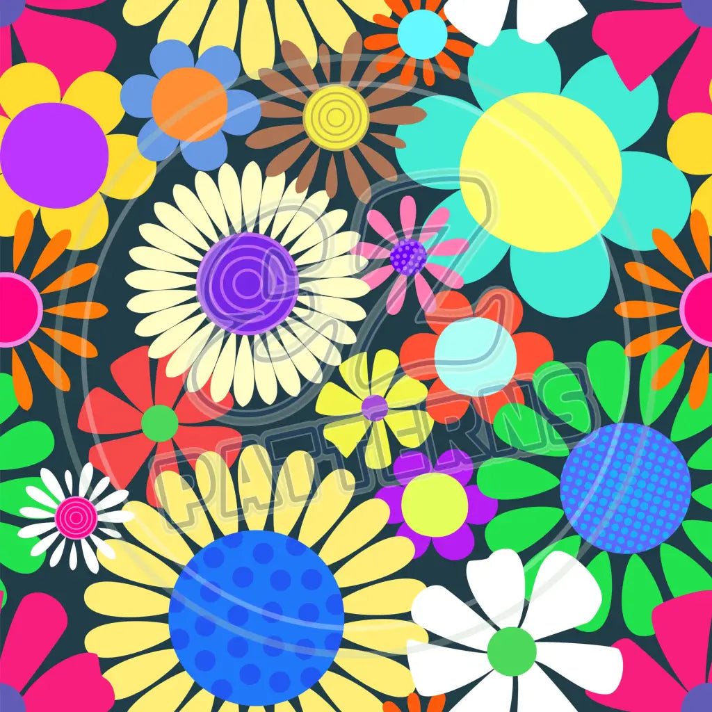 Flower Power 009 Printed Pattern Vinyl