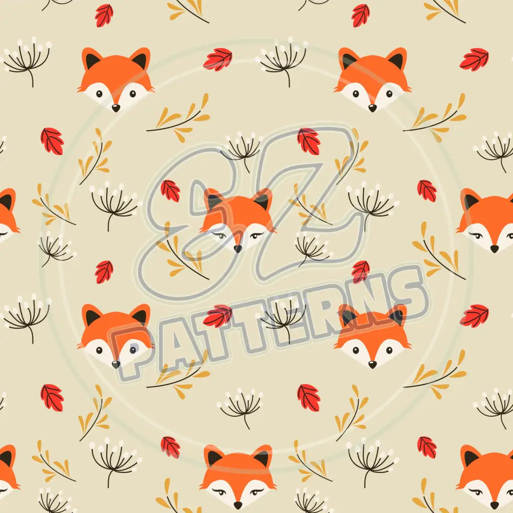 Foxy Friends 001 Printed Pattern Vinyl