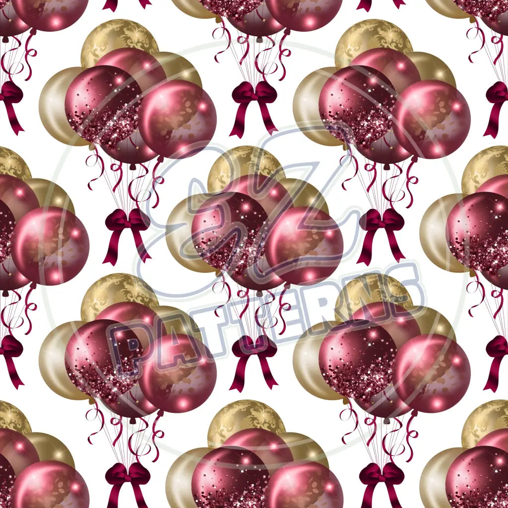 Glam Balloons 001 Printed Pattern Vinyl