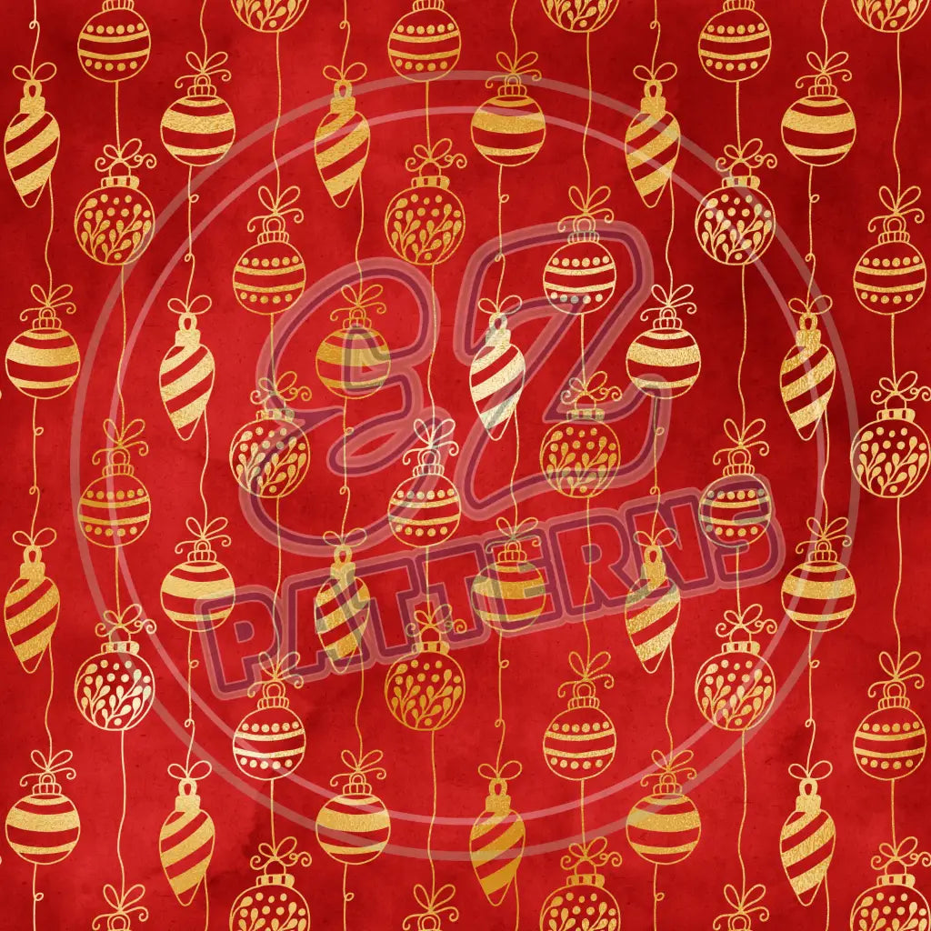 Gold Red Green 010 Printed Pattern Vinyl