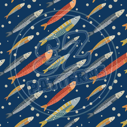 Gone Fishing 014 Printed Pattern Vinyl