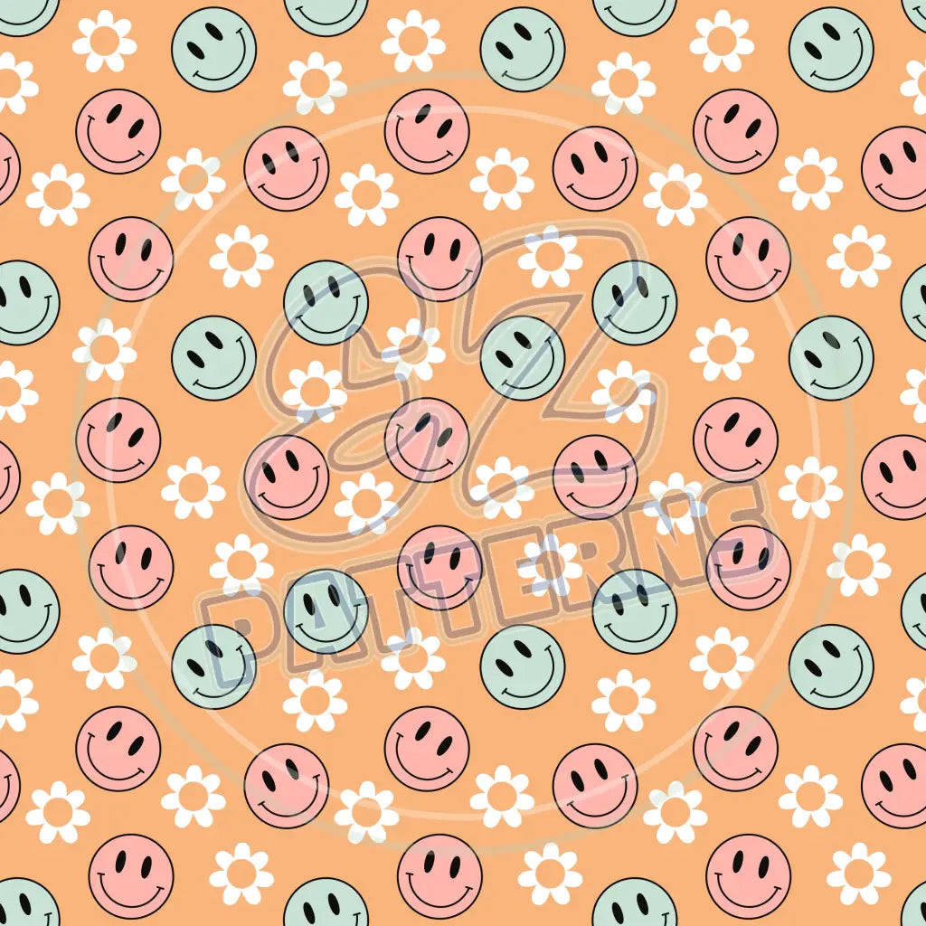 Groovy Smiley 005 Printed Pattern Vinyl