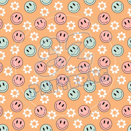 Groovy Smiley 005 Printed Pattern Vinyl