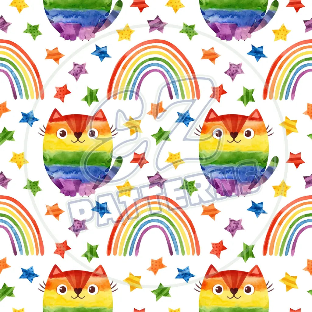 Light Rainbow 009 Printed Pattern Vinyl