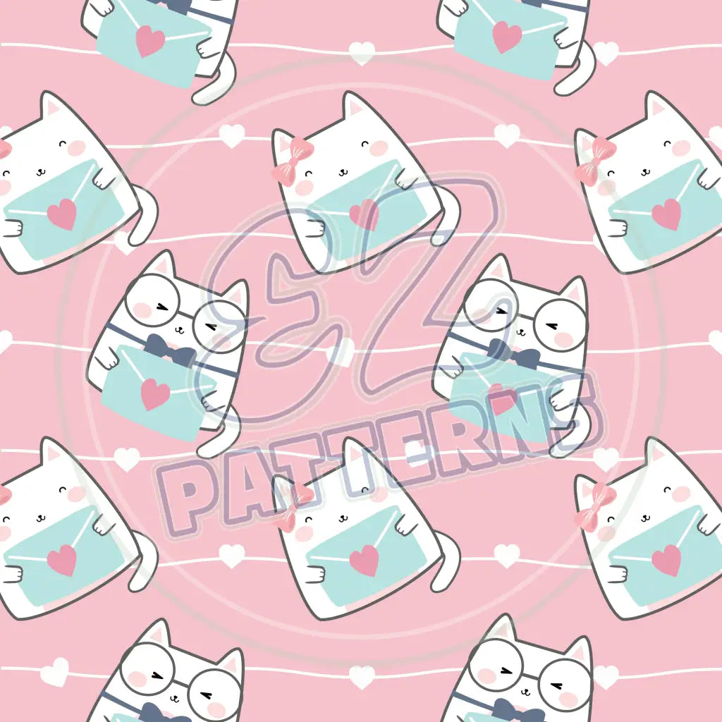 Love Cats 014 Printed Pattern Vinyl