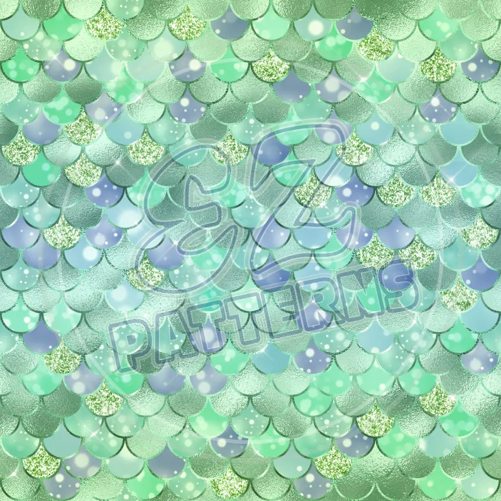 Mermaid Glitter 012 Printed Pattern Vinyl