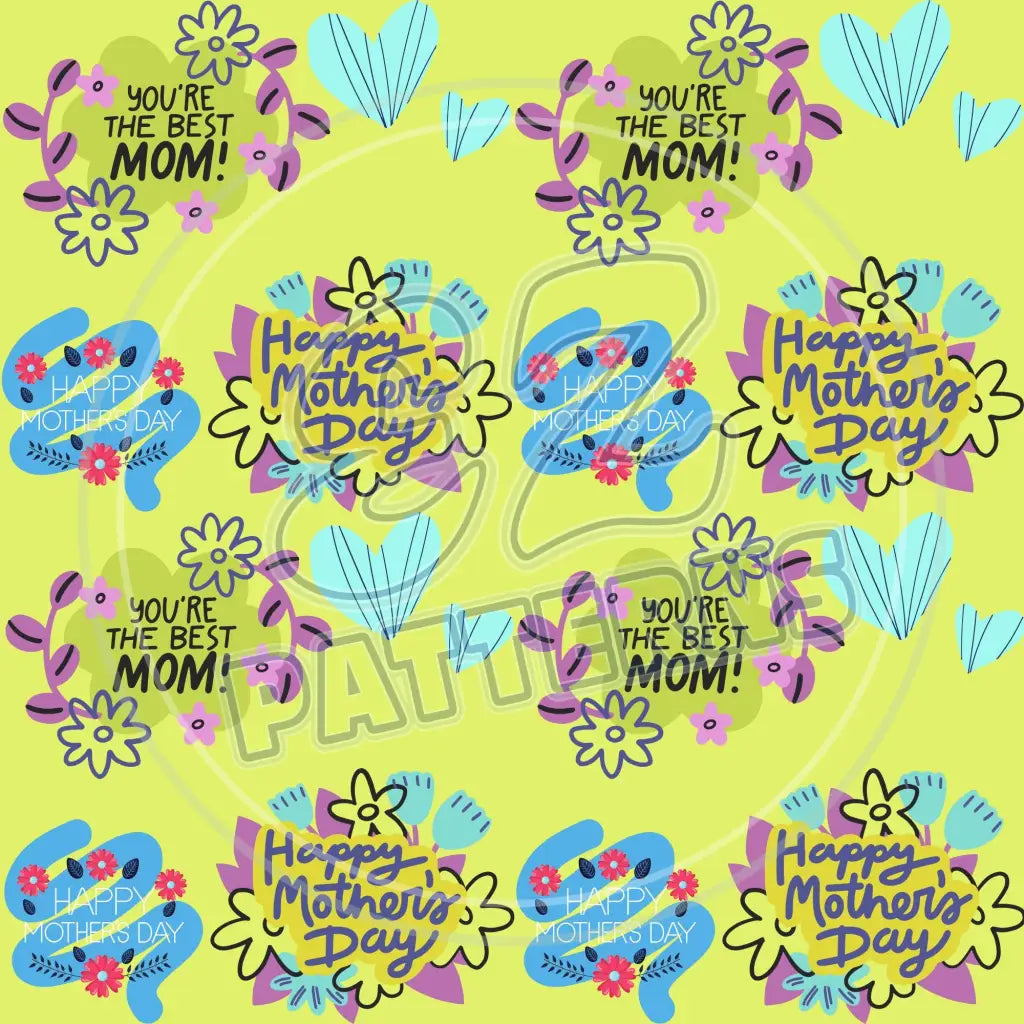 Mom Tattoo 010 Printed Pattern Vinyl