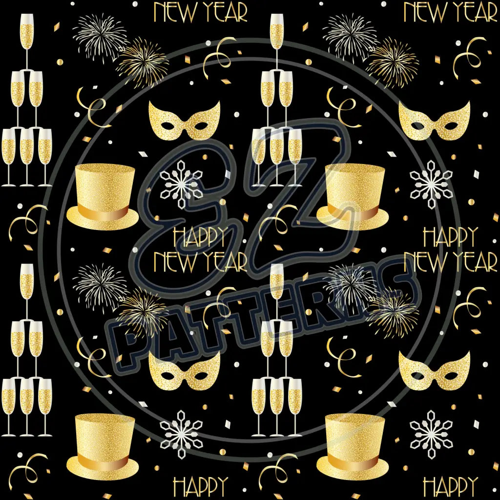 New Years Eve 001 Printed Pattern Vinyl