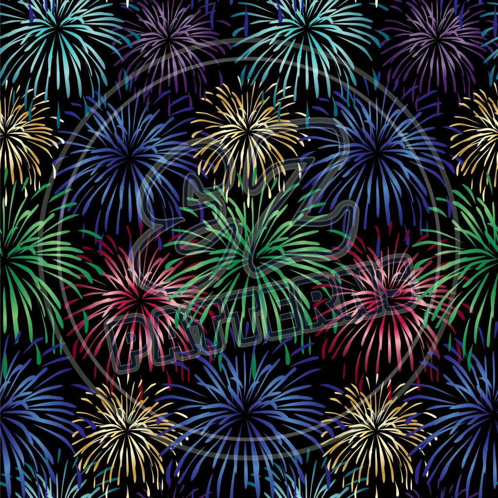 New Years Eve 007 Printed Pattern Vinyl