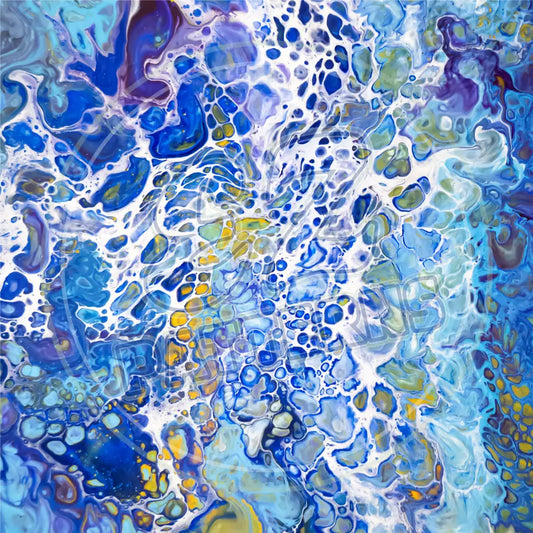 Ocean Tide Pour 012 Printed Pattern Vinyl