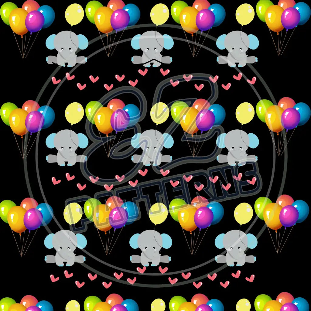 Party Balloons 003 Printed Pattern Vinyl