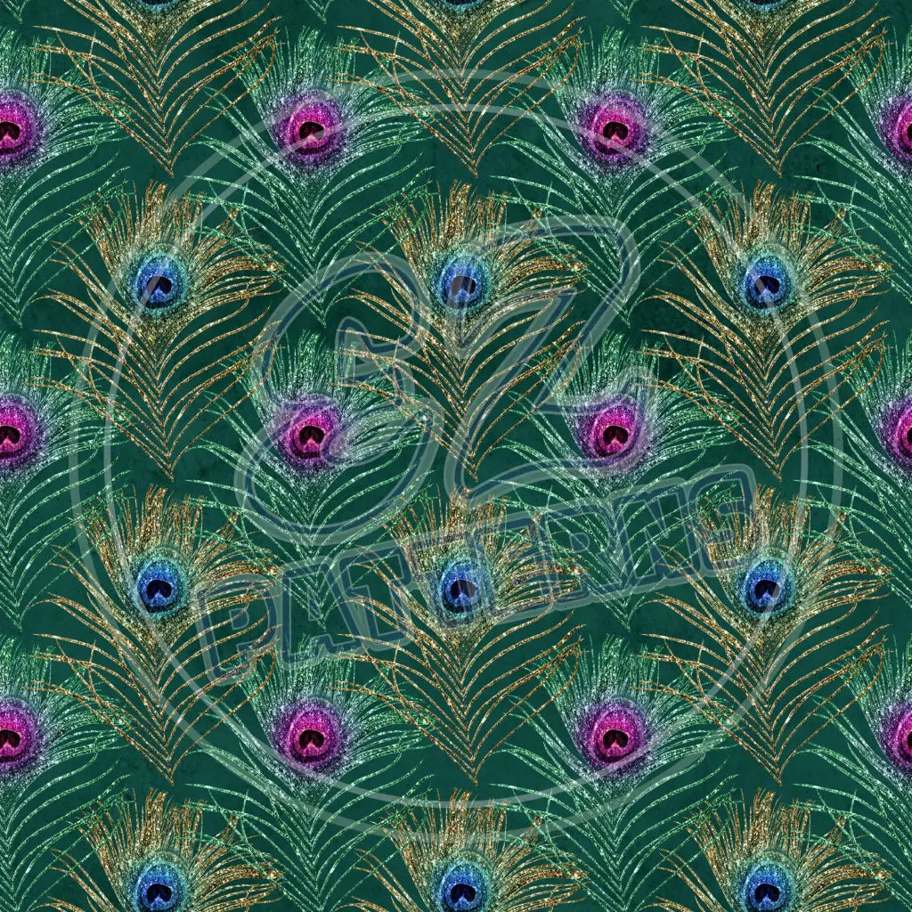 Peacock Feathers 003 Printed Pattern Vinyl