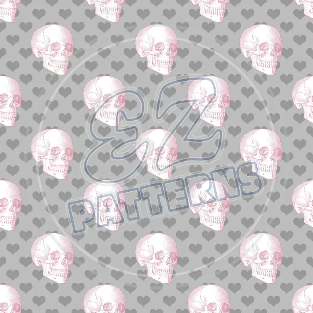 Pink Black Goth 001 Printed Pattern Vinyl