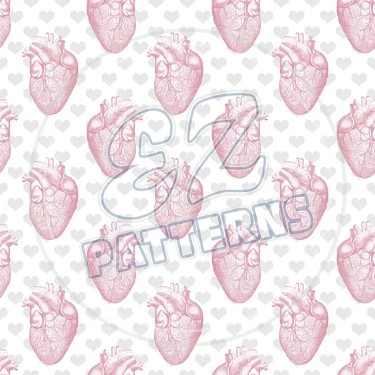 Pink Black Goth 010 Printed Pattern Vinyl