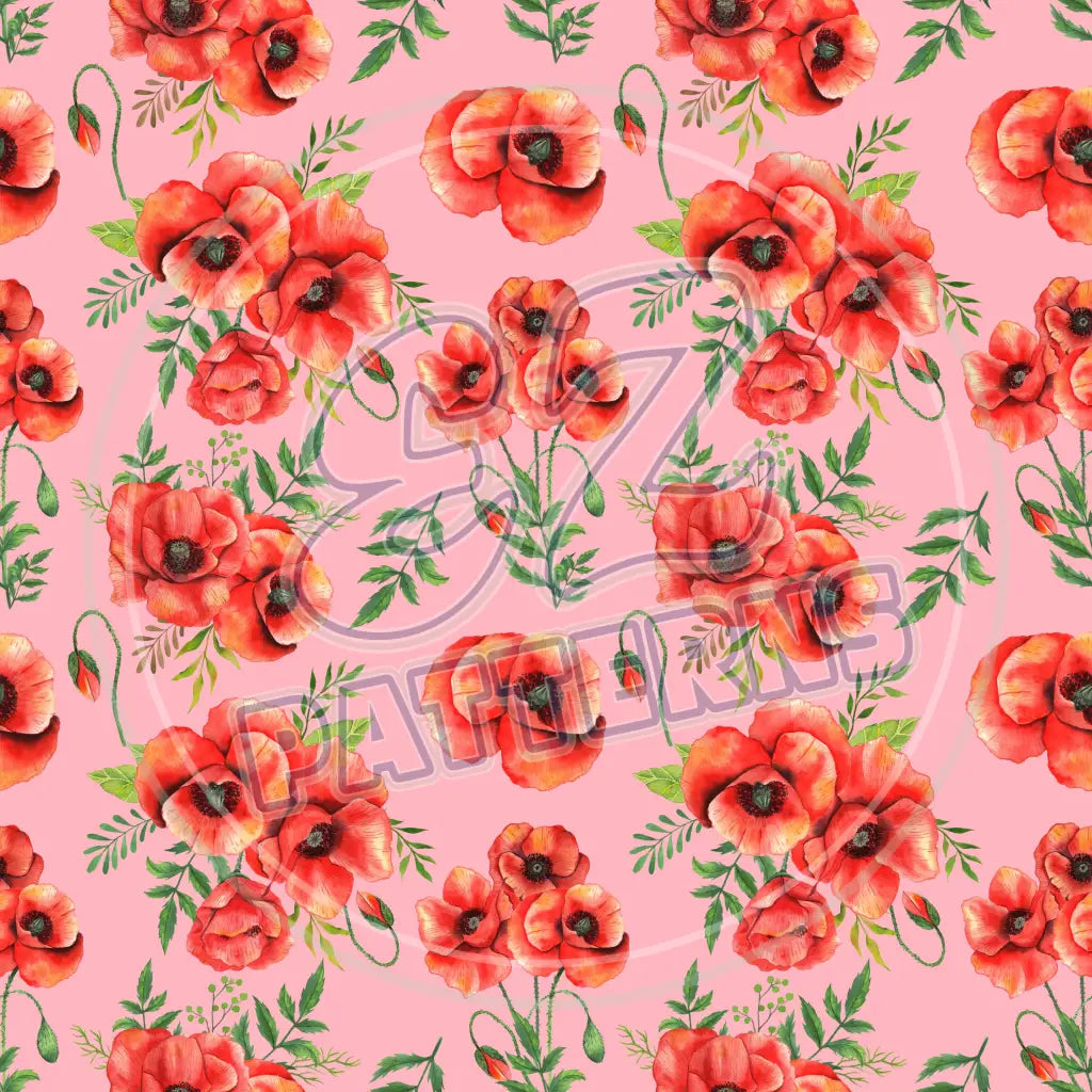 Poppy Meadows 002 Printed Pattern Vinyl